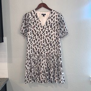 NWOT Feminine Leopard Pattern Shift Dress